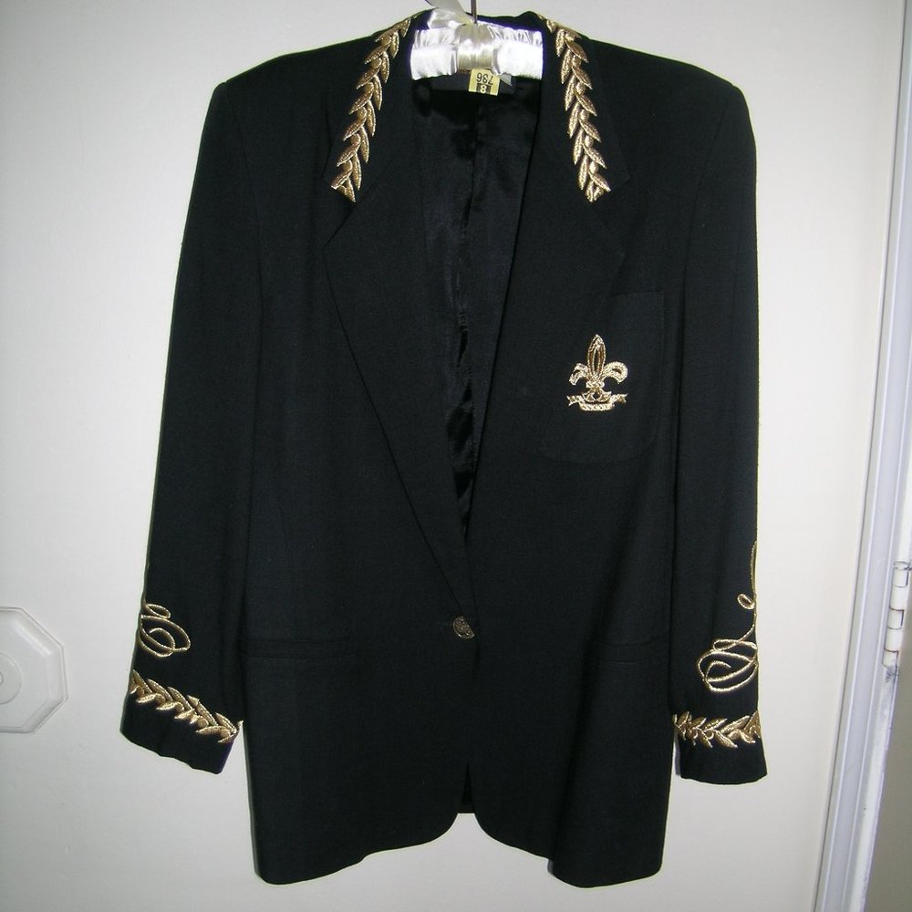 Vintage 1980s Harris Wallace Blazer Oversized!